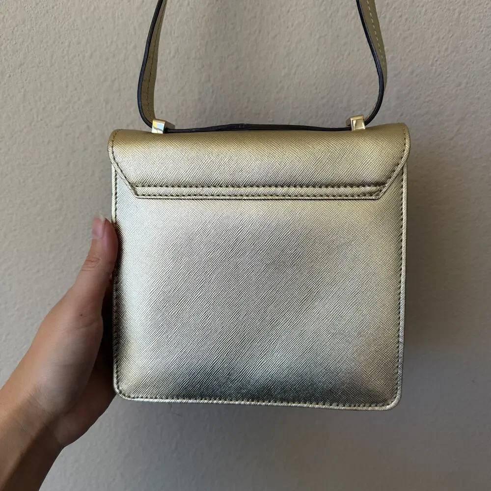 Kate Spade New York Gold Square Crossbody Bag
